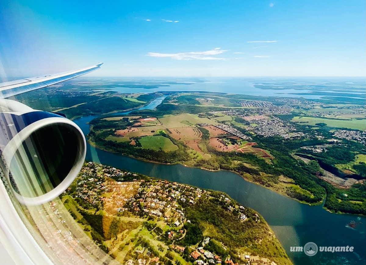 Vista aérea de Foz do Iguaçu - passagens aéreas para eventos